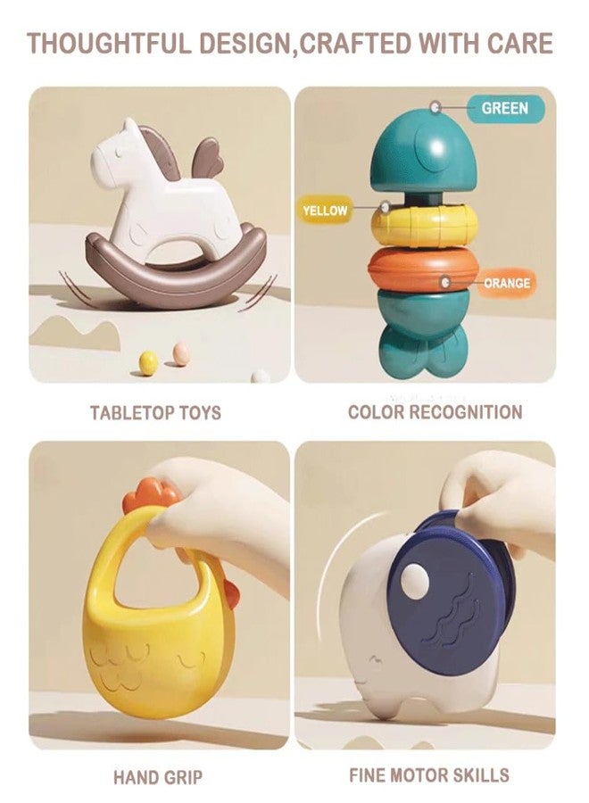 BeFunky Baby Rattle Toys 0-6 Months, Teething Toys 3-6 Months, Infant Rattles Teethers 6 Pieces Set with Case for Newborn Babies 0-12 Months Boys and Girls - Image 5